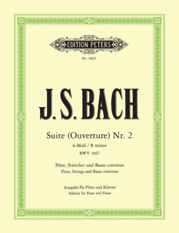 Suite No.2 Bwv1067: Flute & Piano (Peters)