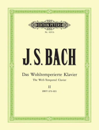 Well-Tempered Clavier Vol.2 48 Preludes & Fugues: Piano (Peters)