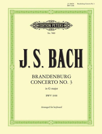 Brandenburg Concerto: 3: G: Bwv1048: Piano  (Peters)