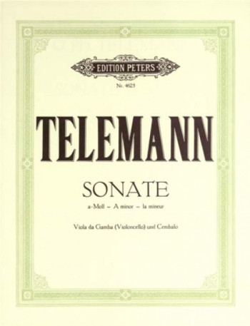 Sonata A Minor: Cello (Peters)