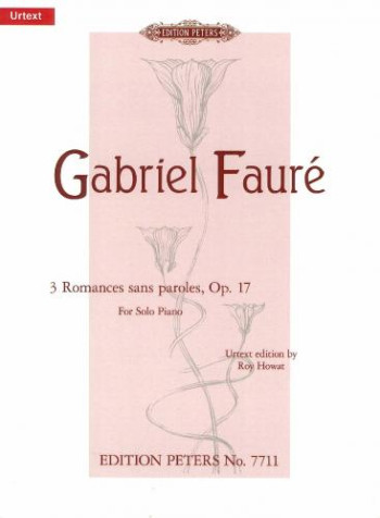 3 Romances Sans Paroles Op.17 Piano  (Peters)