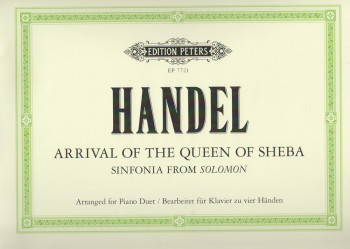 Arrival Of The Queen Of Sheba: Piano Duet  (Peters)
