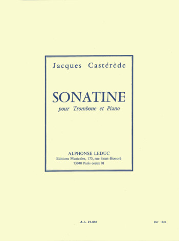 Sonatina: Trombone and Piano (Leduc)