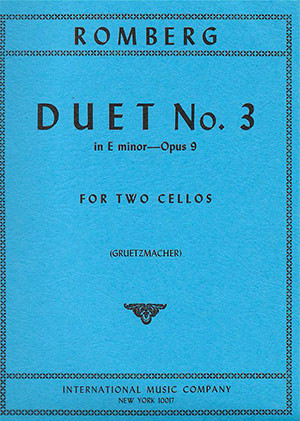 Romberg: Duet No.3: Eminor: Op.9: 2 Cellos (International)