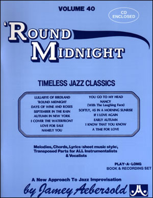 Aebersold Vol.40: 'Round Midnight: All Instruments: Book & CD