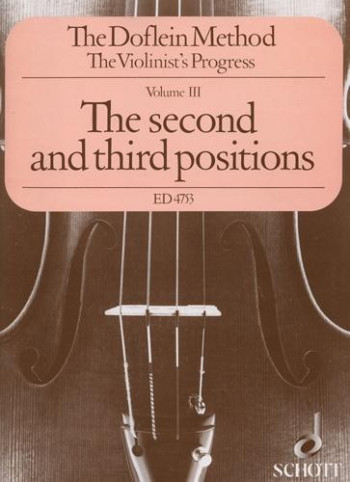 Doflein Violin Method Vol.3 The Second And Third Positions
