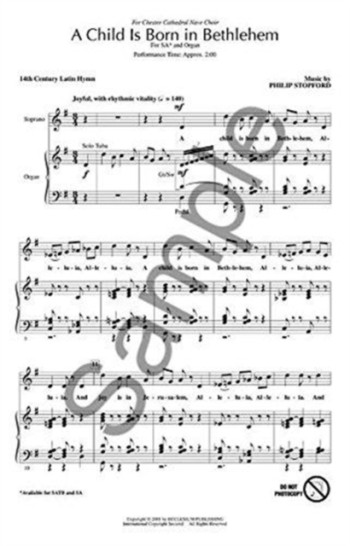 A Child Is Born In Bethleham: Vocal: Satb (X323) (OUP)