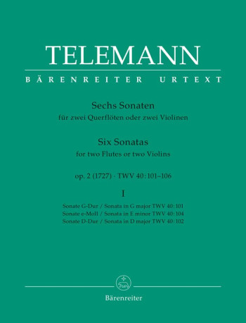 6 Sonatas Vol.1 For 2 Flutes Or 2 Violins (Barenreiter)