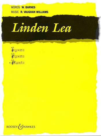 Linden Lea: A Major High Voice And Piano - English