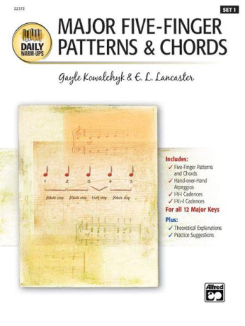 Daily Warm Ups-set 1: Major Five Fingered Patterns and Chords