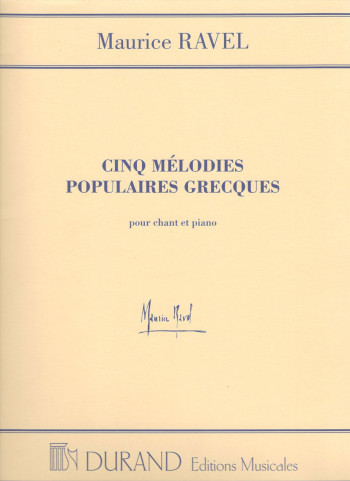 Quel Galant: 5 Greek Melodies: Voice & Piano (Durand)