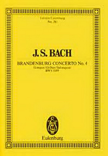 Brandenburg Concerto No.4: Bwv1049