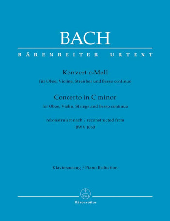 Concerto C Minor Bwv1060: Violin & Oboe & Continuo (Barenreiter)