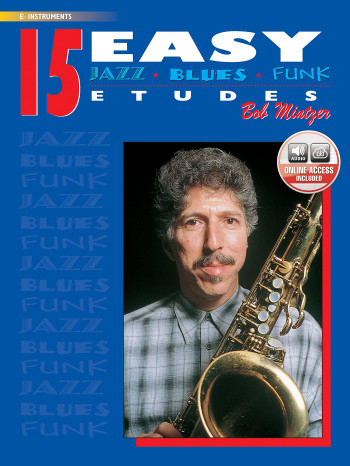 15 Easy Jazz Studies In Jazz And Blues Etudes: Alto Saxophone : Book & Audio