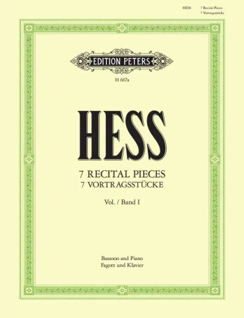 7 Recital Pieces Vol.1  Bassoon & Piano (Peters)