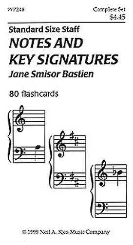 Bastien Flashcards: Notes and Key Sig Flashcards