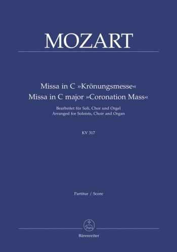 Missa In C: Kv317: Coronation Mass Vocal Score (Barenreiter)
