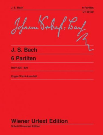 6 Partitas: Bwv825-830: Piano  (Wiener Urtext)