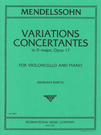 Variations Concertantes: D Major: Cello (International)