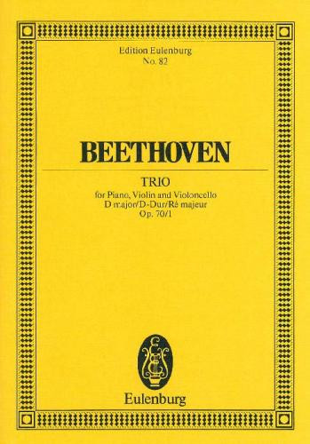 Piano Trio: D Major: Op70: 1 Ghost: Miniature Score