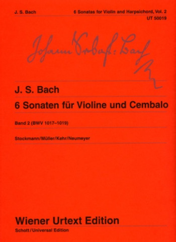 6 Sonatas For Violin And Harpsichord: Vol.2: Violin & Piano (Wiener Urtext)