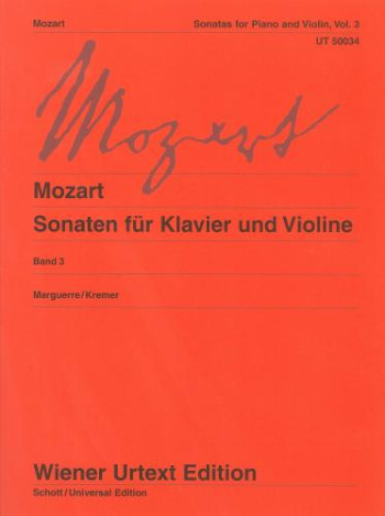 Sonatas Complete Vol. 3: Violin and Piano  (Wiener Urtext)