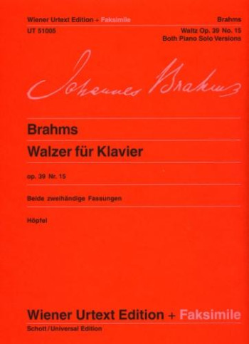 Waltz Op.39/5: Facsimile: Piano (Wiener Urtext)