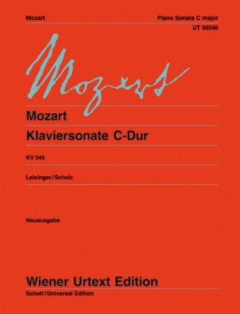 Sonata: C: Kv545: Piano (Wiener Urtext)