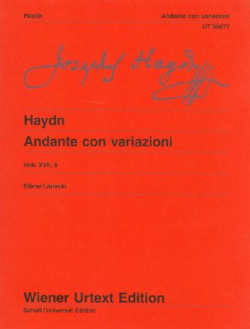 Andante Con Variazioni Hob. XVII:6: F Minor (Wiener Urtext)