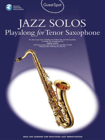 Guest Spot Jazz Solos: Tenor Sax Book & Audio