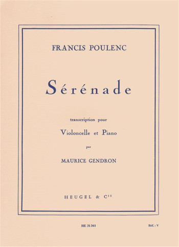 Serenade: Cello & Piano (Heugel)