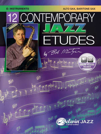 12 Contemporary Jazz Etudes: Alto Saxophone Book & Audio