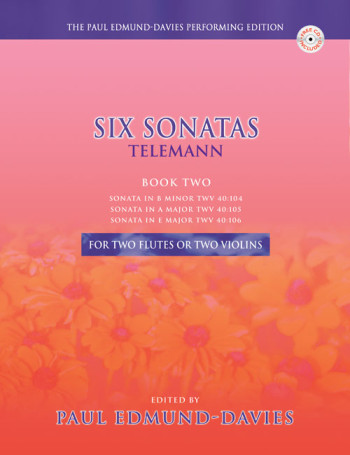 6 Sonatas: Vol.2: 2 Flutes Or 2 Violins Book & CD