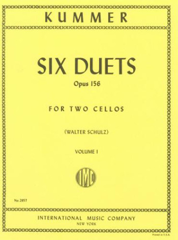 Six Duets: Op156  Vol. 1 Cello (International)