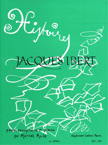 Histoires: 8 Pieces: Alto Sax & Piano (Leduc )