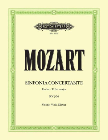 Sinfonia Concertante Eb K364 Violin, Viola & Piano
