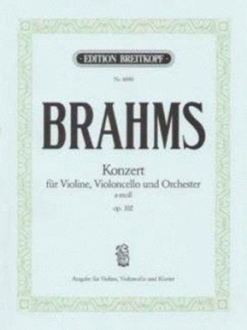 Double Concerto A Minor Op.102: Violin, Cello & Piano (Brietkopf)
