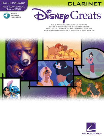 Disney Greats: Clarinet: Instrumental Playalong: Book & Audio