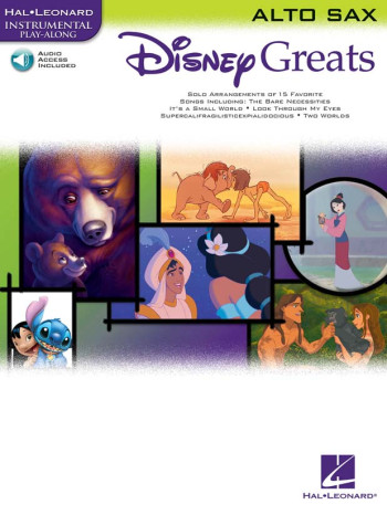 Disney Greats: Alto Saxophone: Book & Audio