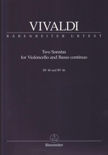 2 Sonatas: Rv40 and Rv46: Cello  (Barenreiter)