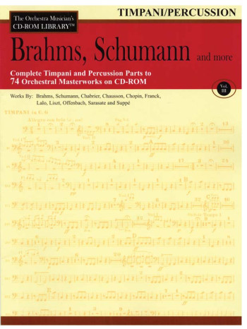 Orchestra Cd Rom Libarary: Percussion: Vol 3: Brahms, Schubert
