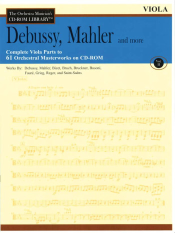 Orchestra Cd Rom Libarary: Viola: Vol 2: Debussy, Mahler