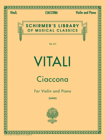 Ciaccona: Violin And Piano (Schirmer)