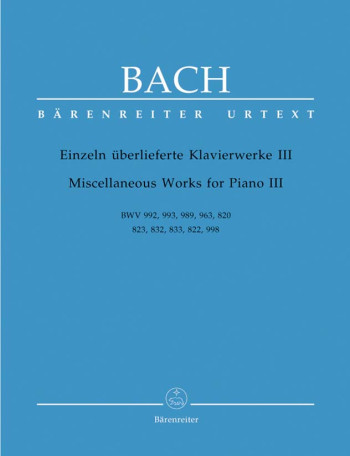 Miscellaneous Works For Piano: Book 3  (Barenreiter)