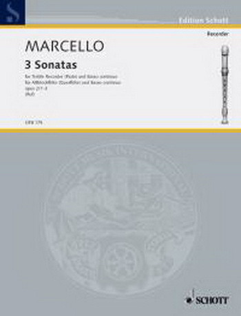 6 Sonatas: Vol 1 (1-3): Treble Recorder