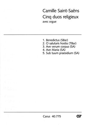 5 Duets-Vocal-With Organ