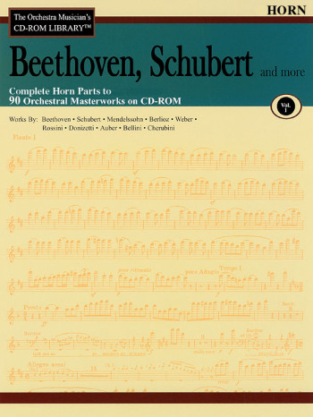 Orchestra Cd Rom Libarary: Horns: Vol 1: Beethoven, Schubert