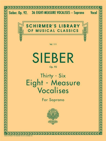 36 Eight Measure Vocalises: Soprano Voice