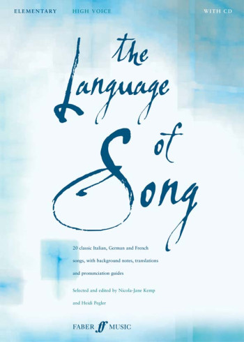 Language Of Song Elementary High Voice Book & CD (Pegler-Kemp)