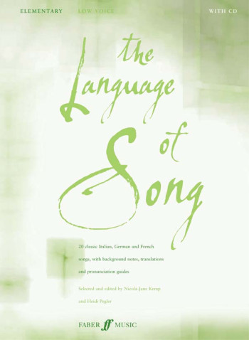 Language Of Song Elementary Low Voice Book & CD (Pegler-Kemp)